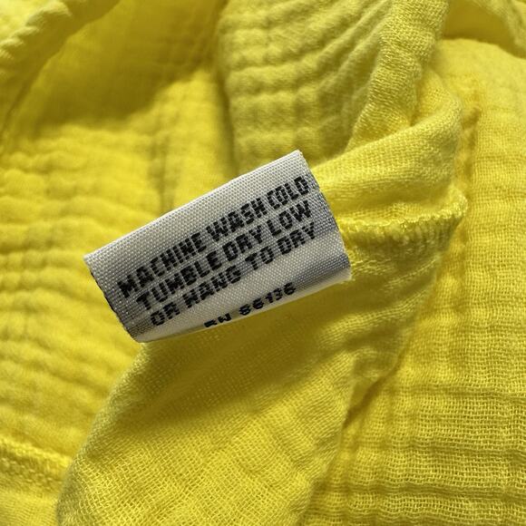 Bryn Walker Bax Tunic Top Yellow Incaberry Cotton Muslin Gauze‎ V-Neck Size XS - Picture 12 of 12